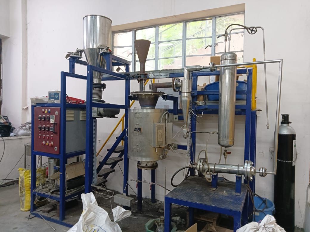 Full view of the gasification test rig at CSIR-IICT Hyderabad