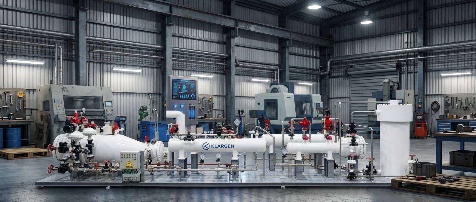 KlarGen containerised biorefinery skid unit